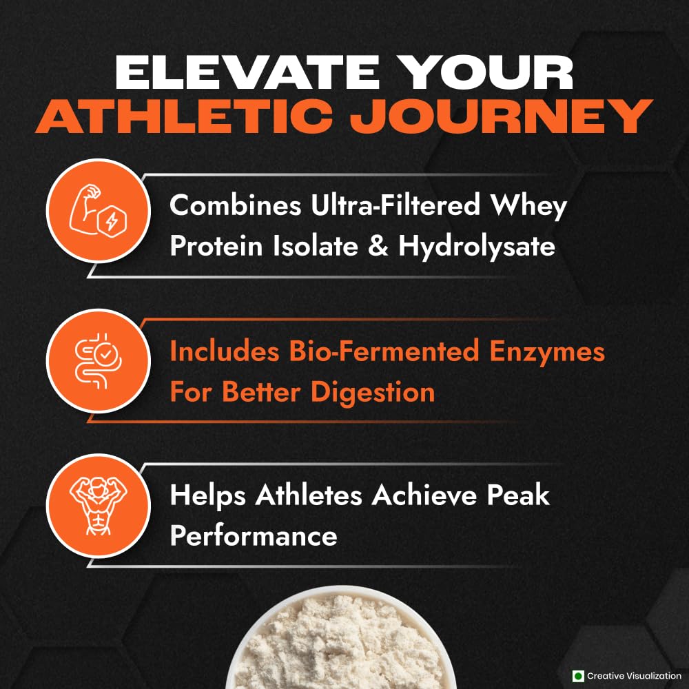 NUTRELA Premium Whey Isolate Protein 1kg Vanilla 90% Protein with BCAA & Enzymes