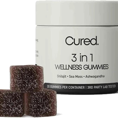 3 in 1 Gummies Cured Shilajit Gummies for Men