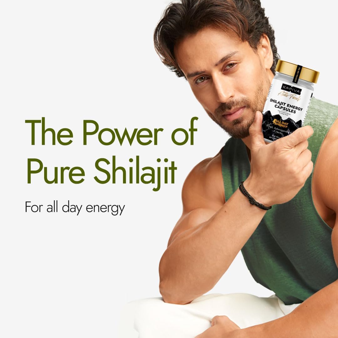 Kapiva Shilajit Energy Capsules for Stamina with Ashwagandha & Gokshura