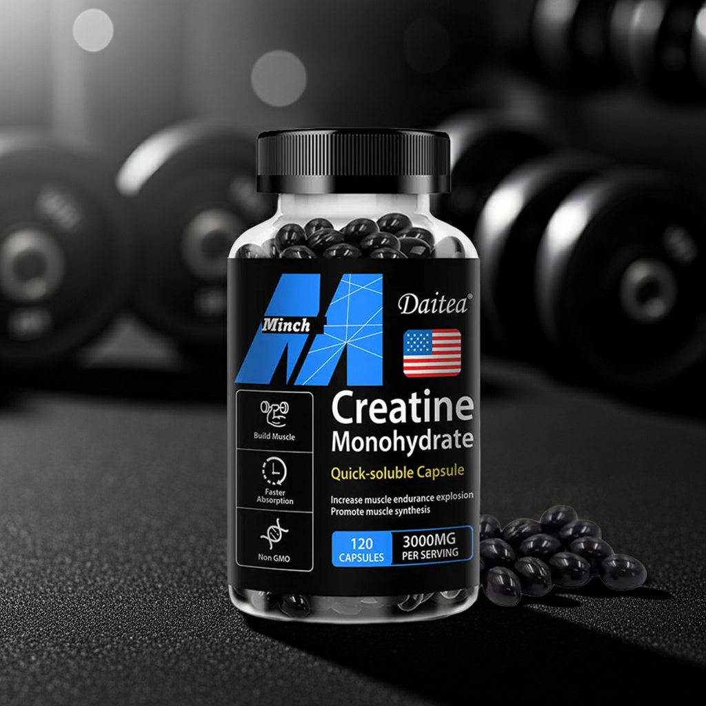 Creatine Monohydrate 3,000 Mg - Improves Energy and Endurance, Increases Muscle Mass, and Athletic Performance, 120 Capsules