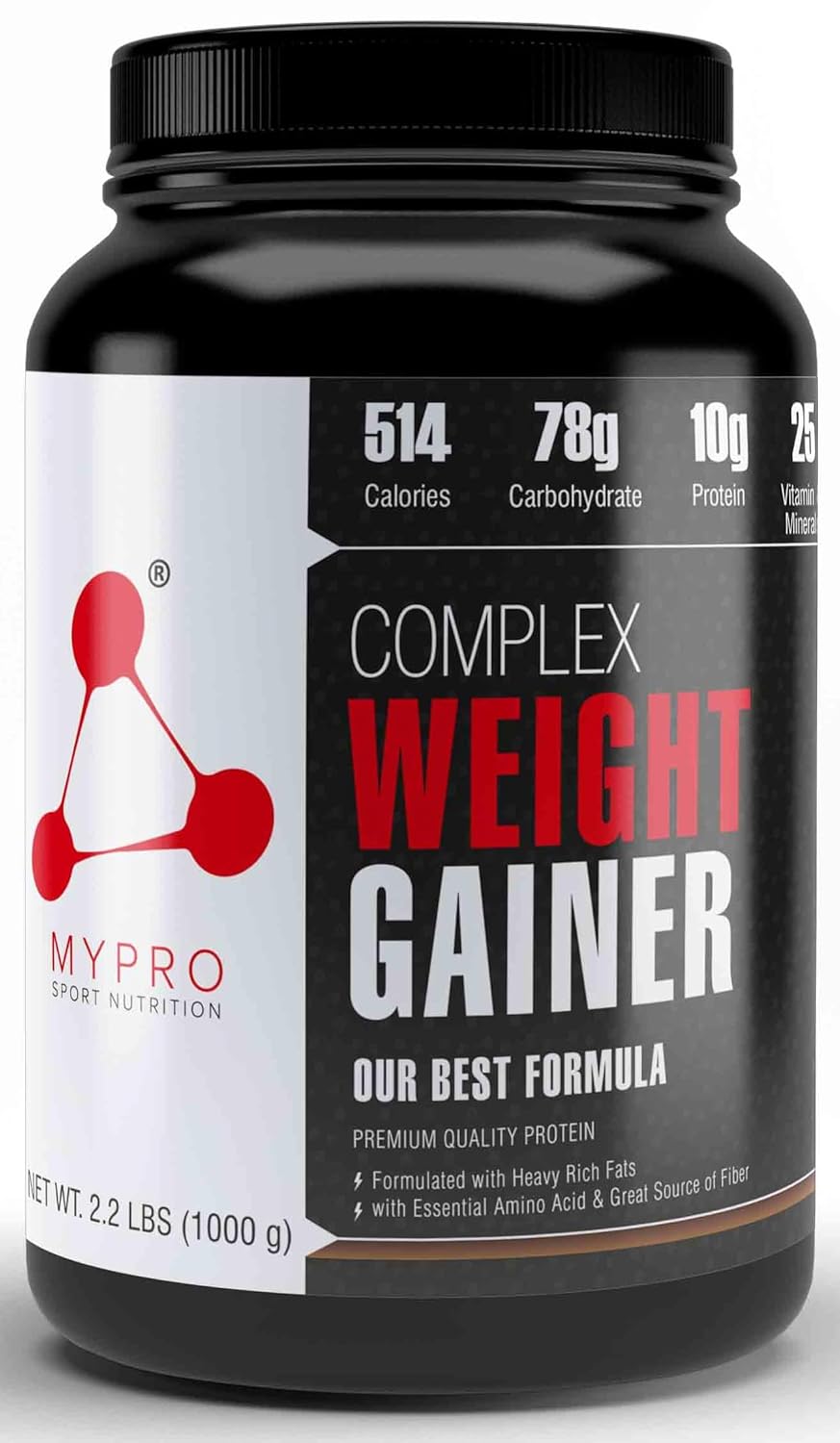 Mypro Vanilla Weight Gainer Protein Supplement 1kg