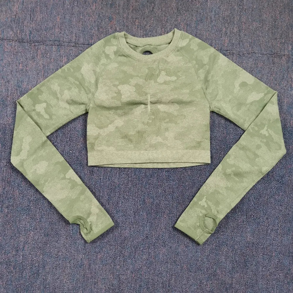 3PCS Camouflage Yoga Set for Women Seamless Fitness Yoga Bra Sports Bra High Waist GYM Camo leggings Pants Fitness Suits Workout