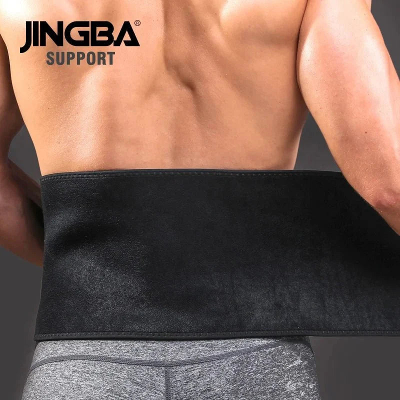 JINGBA Unisex Waist Trimmer for Fitness - Neoprene Slimming Sweat Belt for Volleyball, Golf & Tennis