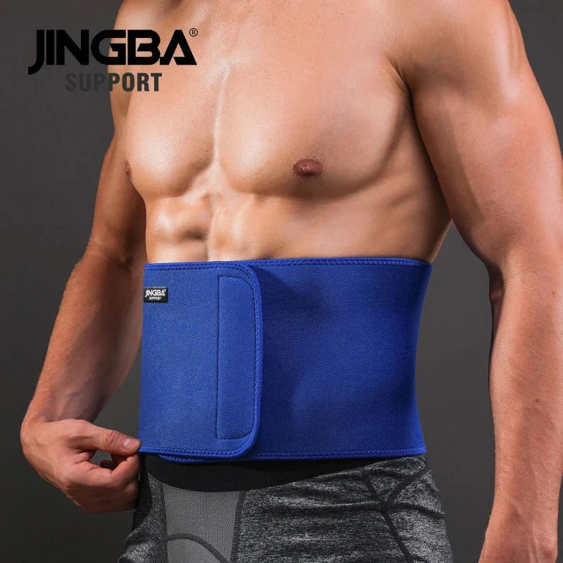 JINGBA Unisex Waist Trimmer for Fitness - Neoprene Slimming Sweat Belt for Volleyball, Golf & Tennis